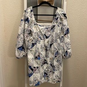 J crew patchwork mini dress